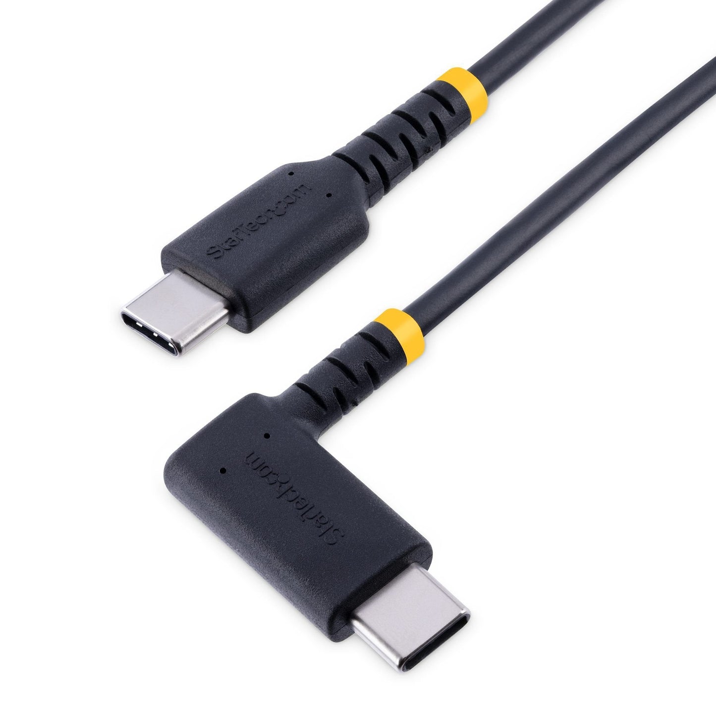 StarTech.com 30cm USB C Right Angled Heavy Duty Fast Charging Cable with 60W Power Delivery - ONE CLICK SUPPLIES