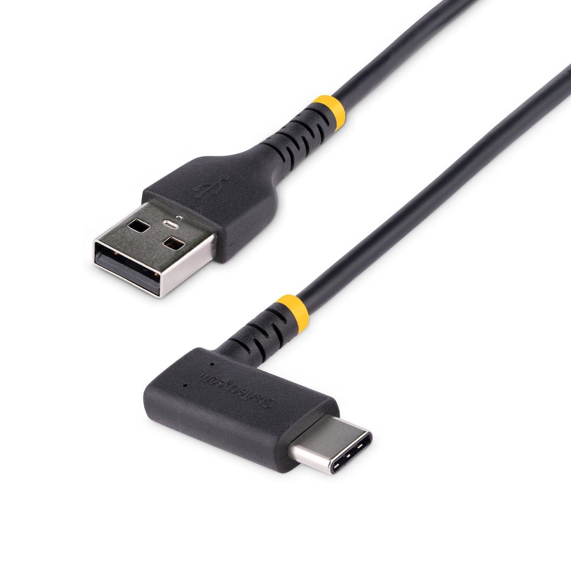 StarTech.com 30cm USB A to Right Angle USB C Heavy Duty Fast Charging Cable - ONE CLICK SUPPLIES