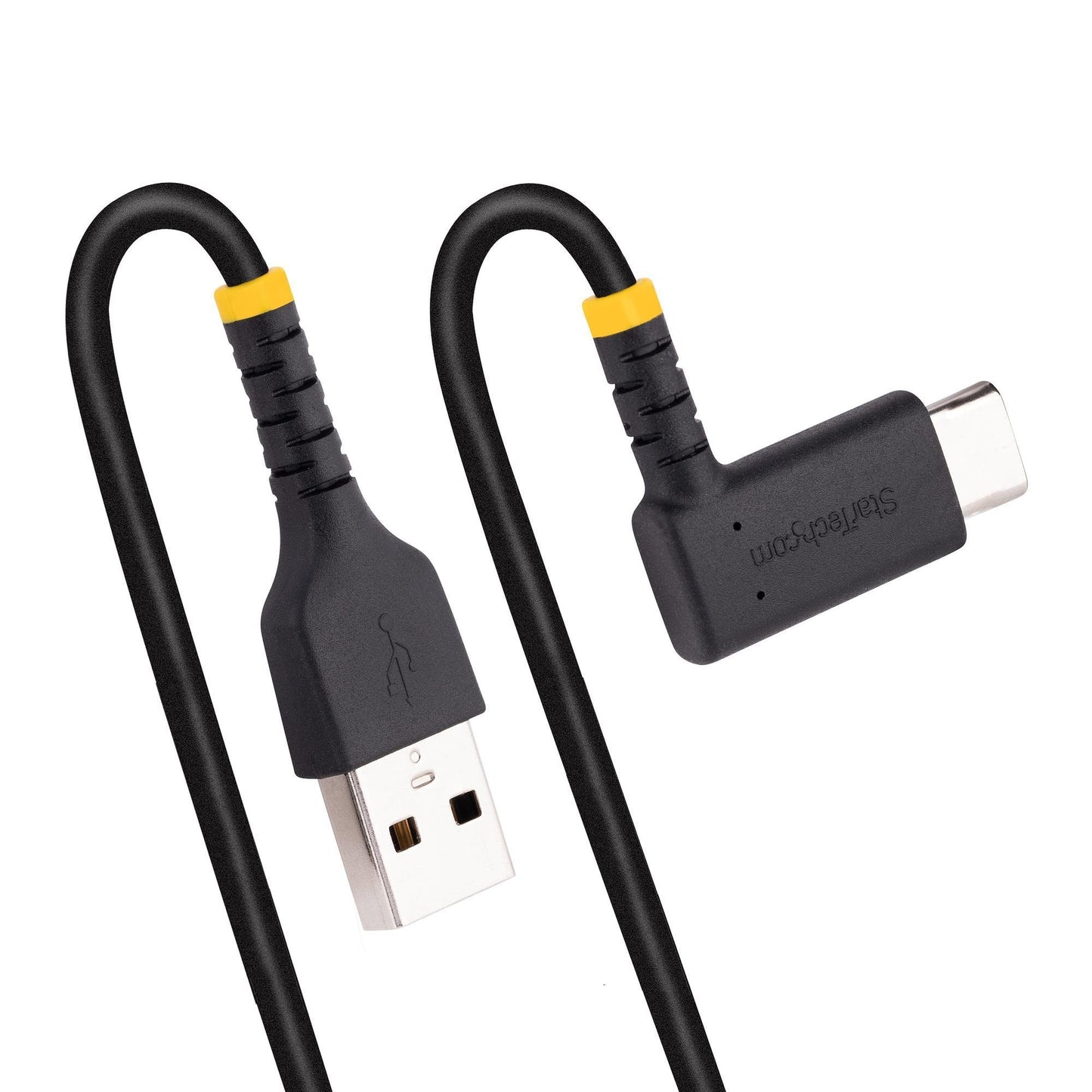 StarTech.com 15cm USB A to Right Angle USB C Heavy Duty Fast Charging Cable - ONE CLICK SUPPLIES