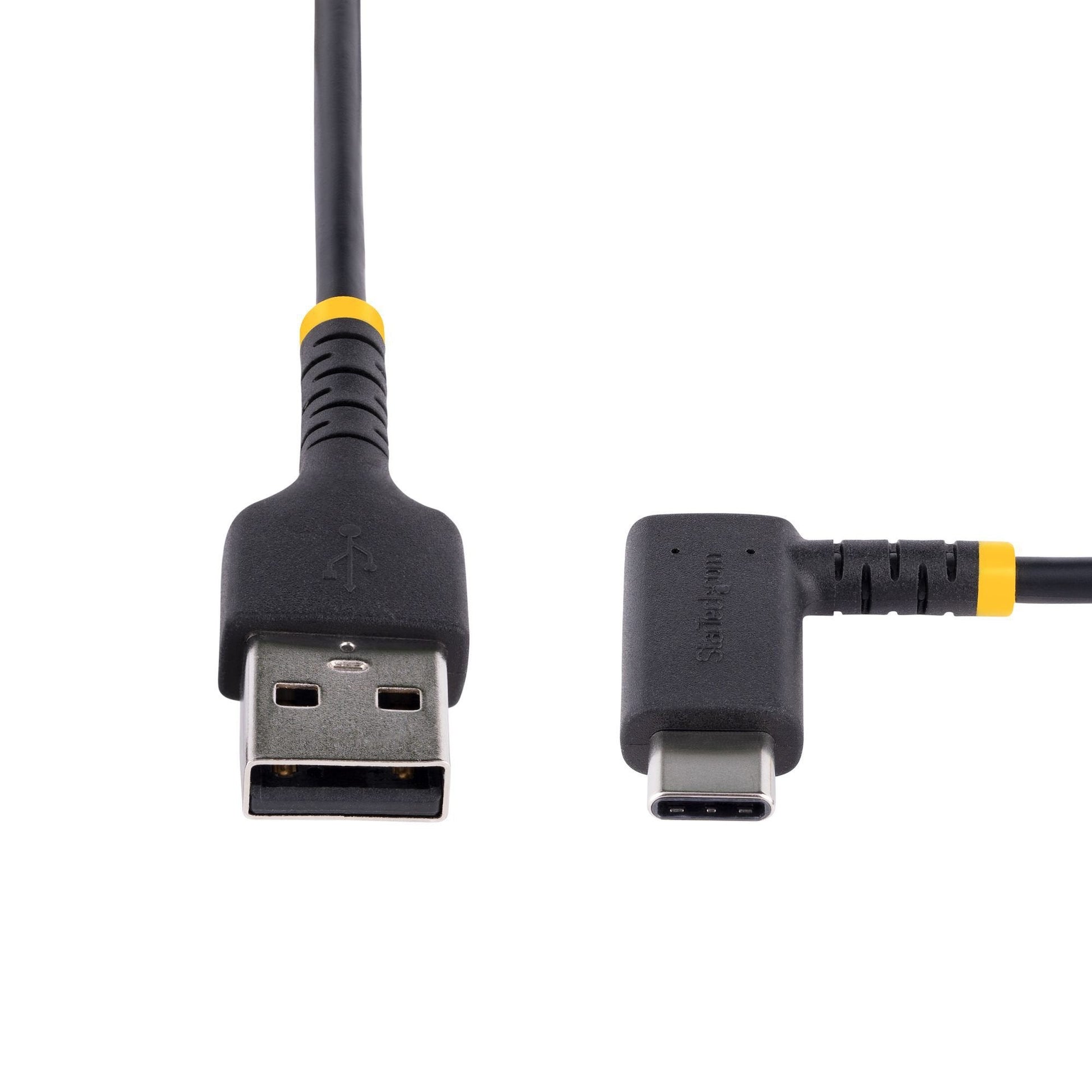 StarTech.com 1m USB A to Right Angle USB C Heavy Duty Fast Charging Cable - ONE CLICK SUPPLIES