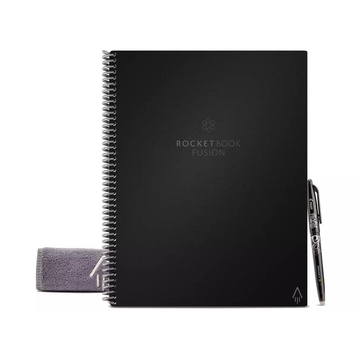 Rocketbook Fusion Letter A4 Reusable Smart Notebook 42 Multi-Format Style Pages Black 505467 - ONE CLICK SUPPLIES