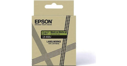 Epson LK-5GBJ Black on Matte GreenTape Cartridge 18mm - C53S672078 - ONE CLICK SUPPLIES