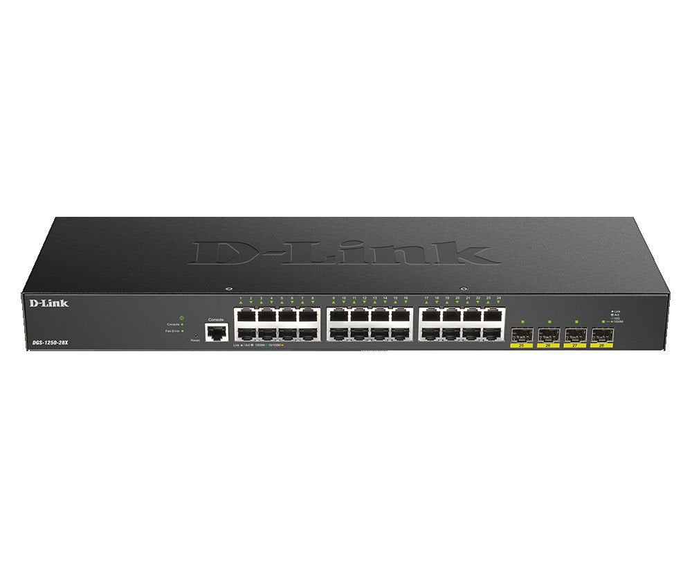 D-Link DGS-1250-28X Managed L3 Gigabit Ethernet Switch - ONE CLICK SUPPLIES