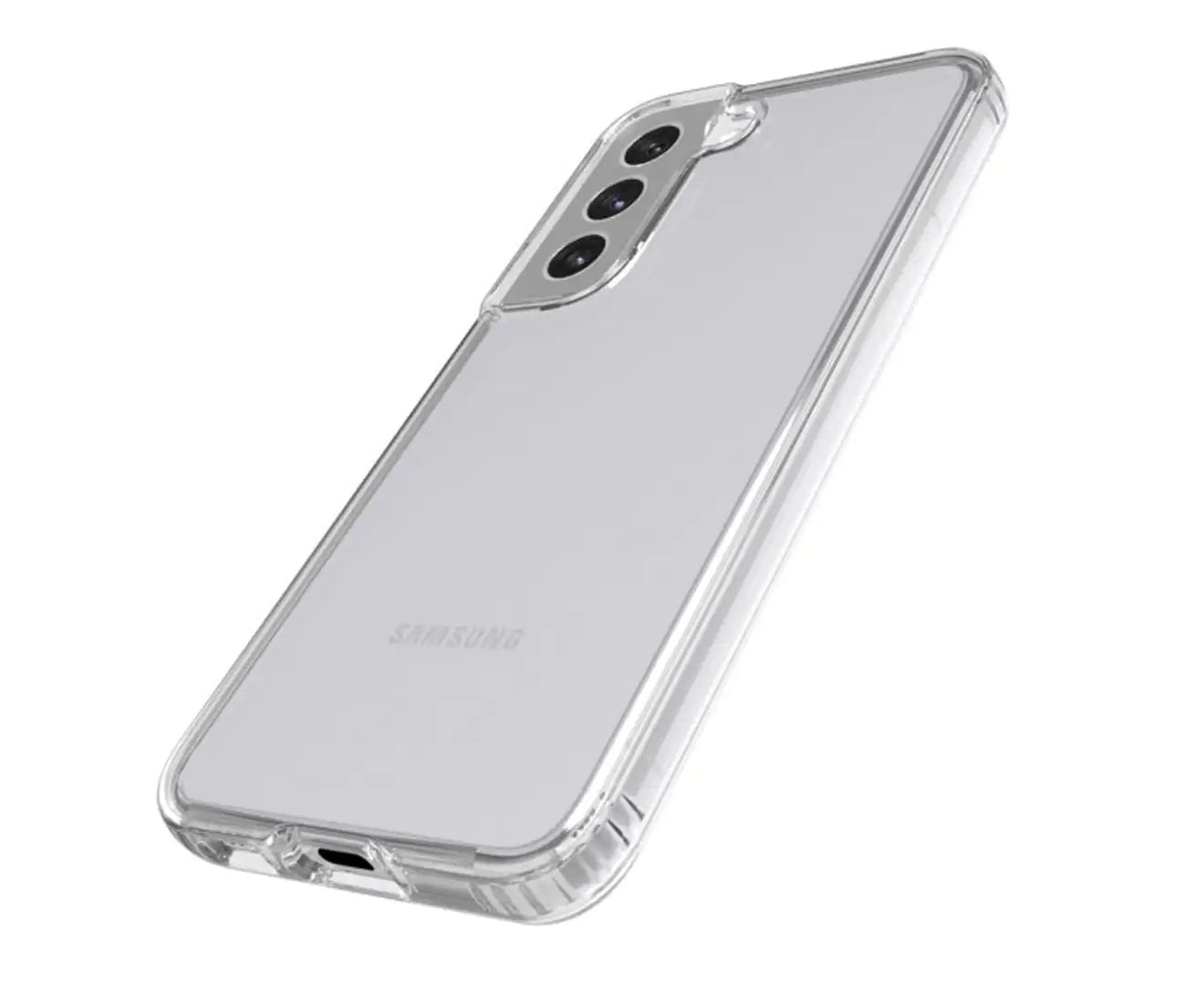 Tech 21 Evo Clear Samsung Galaxy S22 Plus Mobile Phone Case - ONE CLICK SUPPLIES