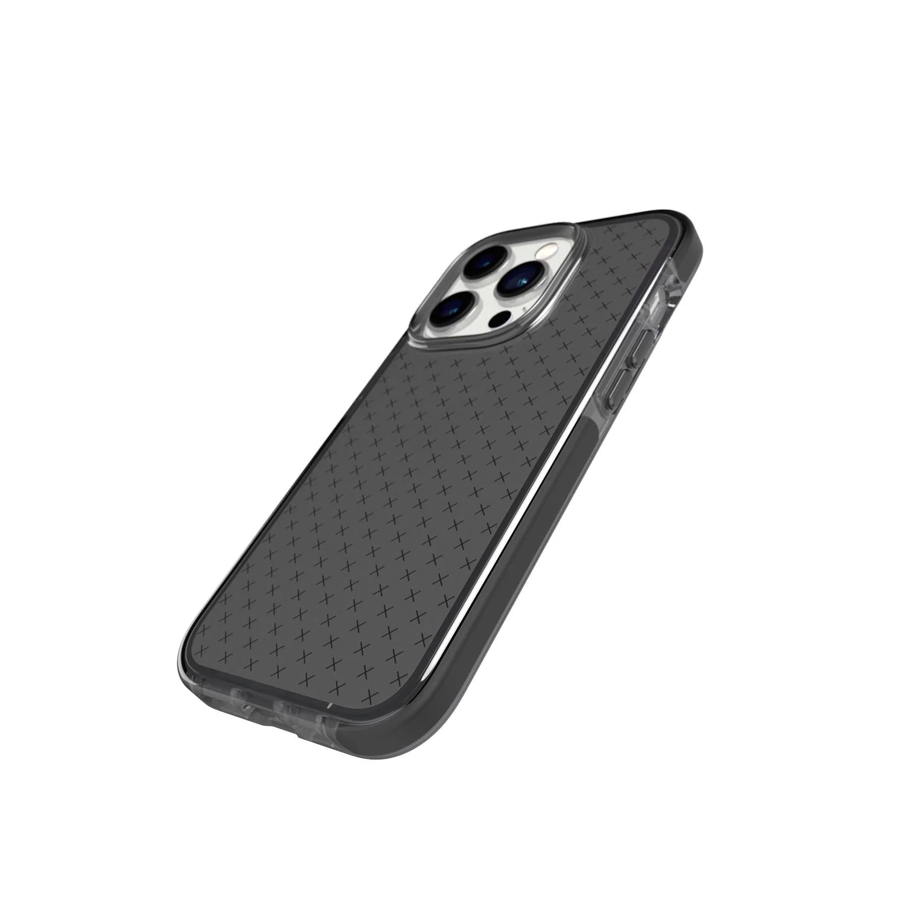 Tech 21 Evo Check Smokey Black Apple iPhone 14 Pro Mobile Phone Case - ONE CLICK SUPPLIES