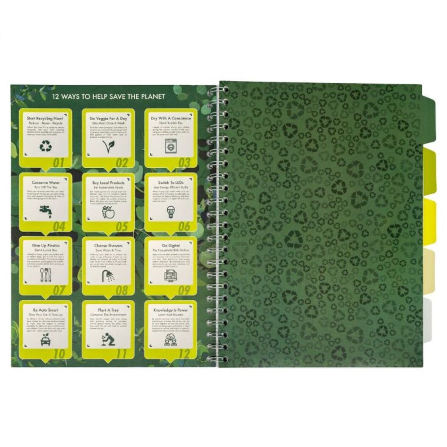 Pukka Recycled Project Book A4 Wirebound 200 Pages Recycled Card Cover (Pack 3) 6050-REC - ONE CLICK SUPPLIES