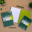 Pukka Recycled Project Book B5 Wirebound 200 Pages Recycled Card Cover (Pack 3) 6052-REC - ONE CLICK SUPPLIES