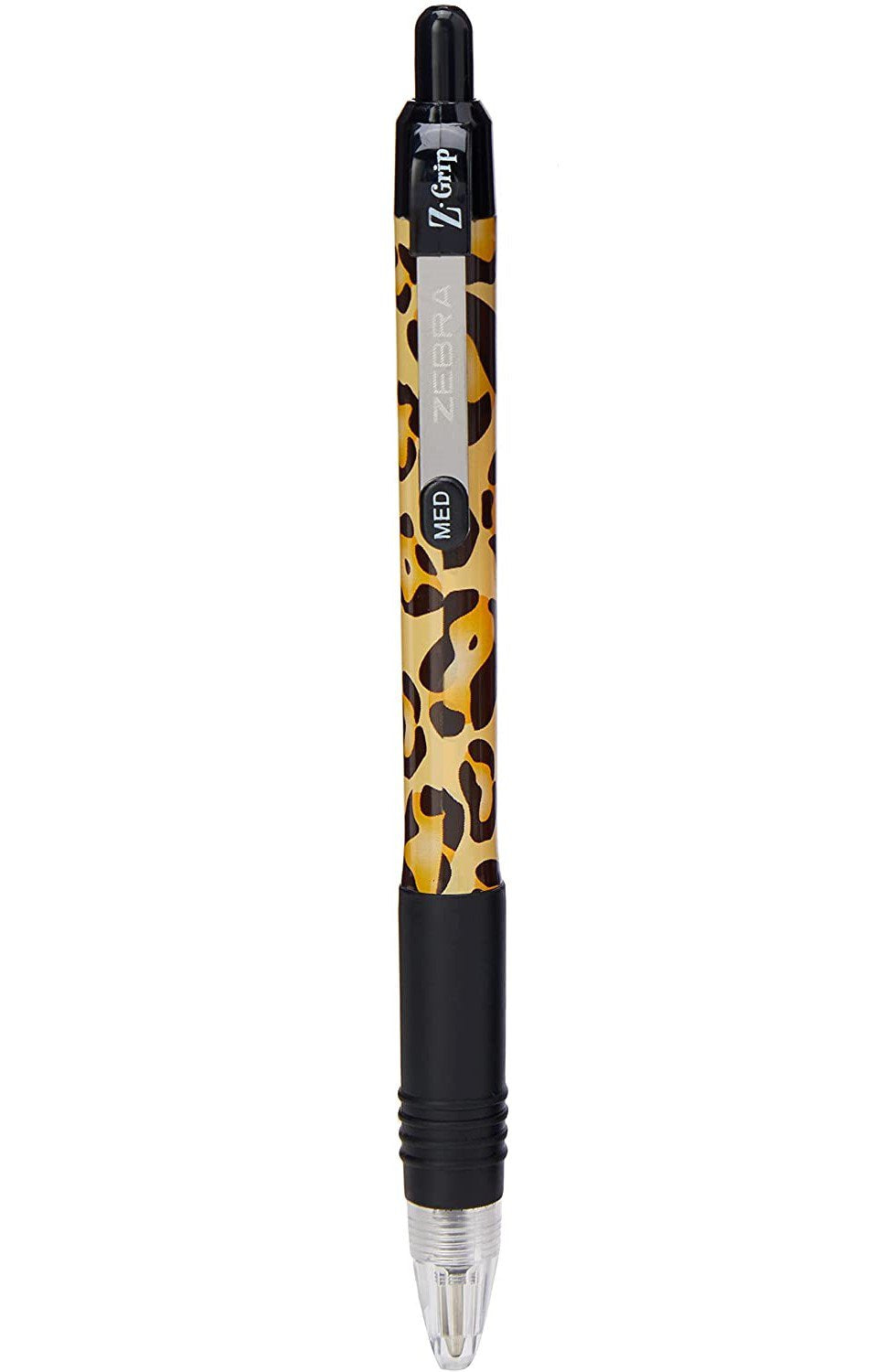 Zebra Z-Grip Animal Ballpoint Pen Cheetah Print Medium Point Black (Pack 12) 16803 - ONE CLICK SUPPLIES