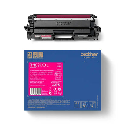 Brother Extra High Capacity Magenta Toner Cartridge 12K pages - TN821XXLM - ONE CLICK SUPPLIES