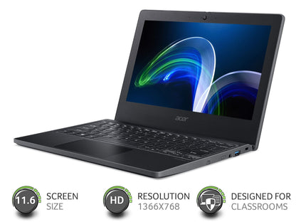 Acer TravelMate B3 TMB311-31 11.6 Inch Intel Celeron N4120 4GB RAM 64GB eMMC Windows 11 SE - ONE CLICK SUPPLIES