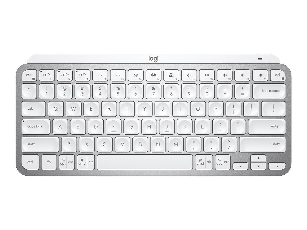 Logitech MX Keys Mini RF Wireless Bluetooth QWERTY English Keyboard Pale Grey - ONE CLICK SUPPLIES