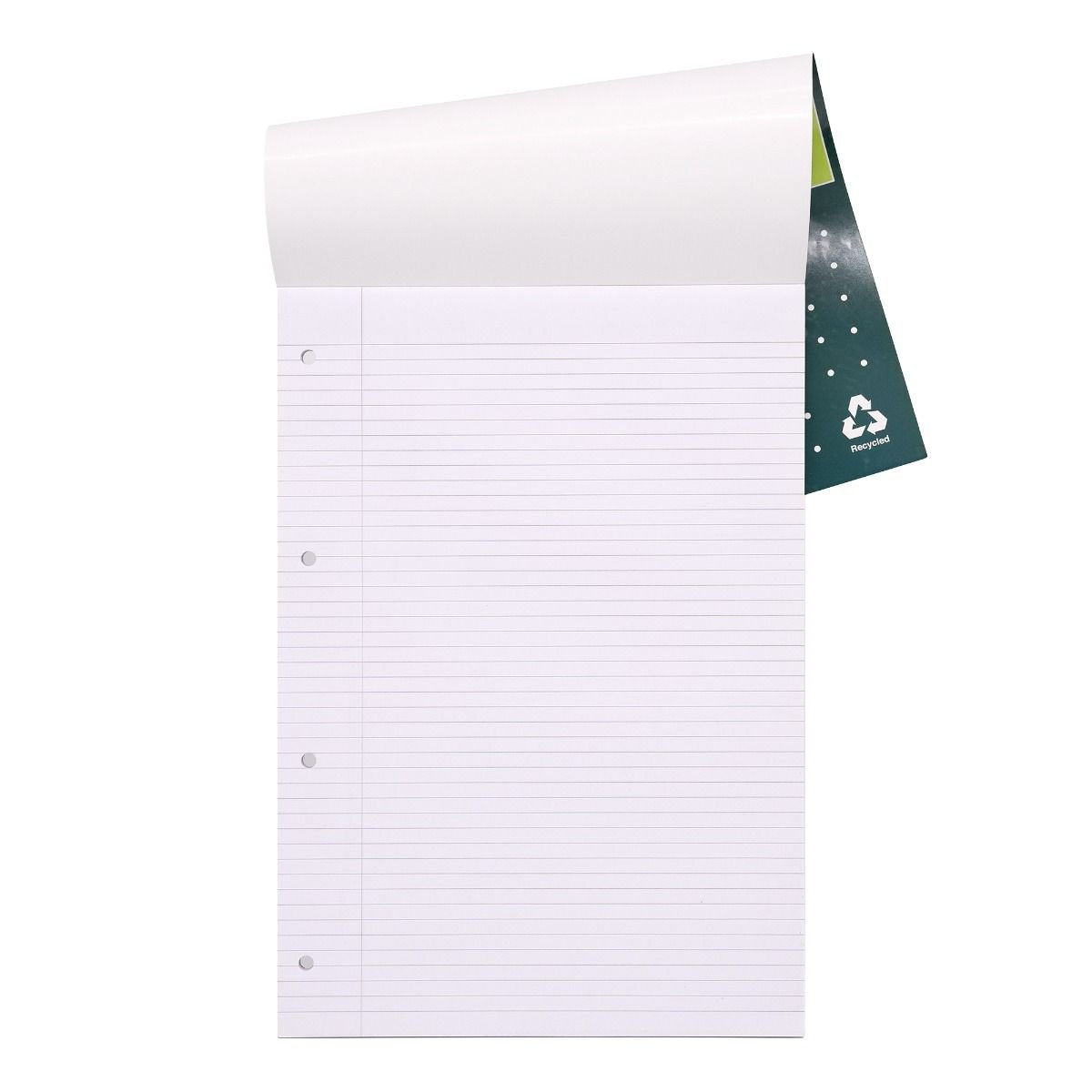 Pukka Recycled Refill Pad A4 100 Recycled Pages 80gsm 4 Hole Punched (Pack 6) RCREF50 - ONE CLICK SUPPLIES