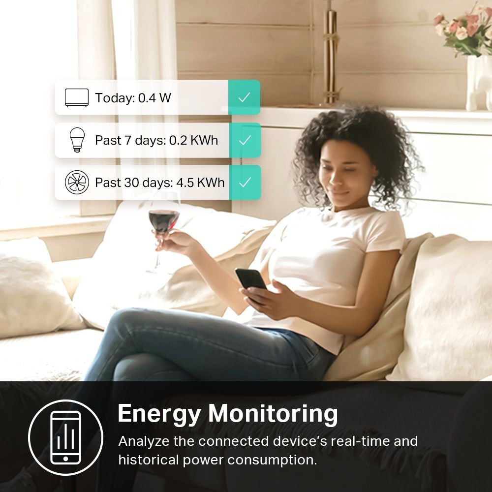 TP-LINK Kasa Smart WiFi Plug Slim with Energy Monitoring - ONE CLICK SUPPLIES