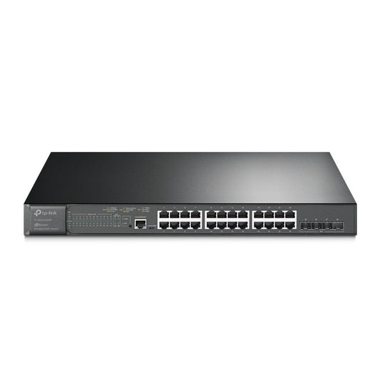 TP-Link JetStream 24-Port Gigabit and 4-Port 10GE SFP Plus L2 Managed Switch - ONE CLICK SUPPLIES