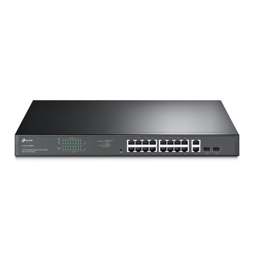 TP-Link JetStream 16-Port Gigabit Easy Smart Power over Ethernet Switch - ONE CLICK SUPPLIES