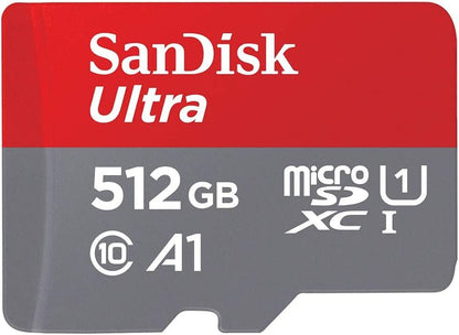 SanDisk Ultra 512GB MicroSDXC UHS-I Class 10 Memory Card and Adapter - ONE CLICK SUPPLIES