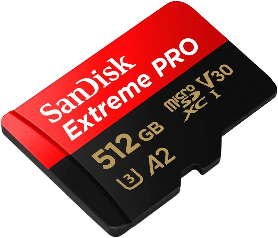 SanDisk Extreme PRO 512GB MicroSDXC UHS-I Class 10 Memory Card and Adapter - ONE CLICK SUPPLIES