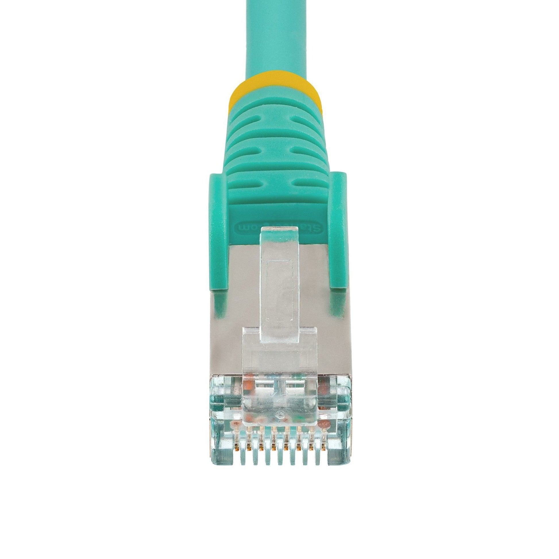 StarTech.com 7m CAT6a Snagless RJ45 Ethernet Aqua Cable with Strain Reliefs - ONE CLICK SUPPLIES