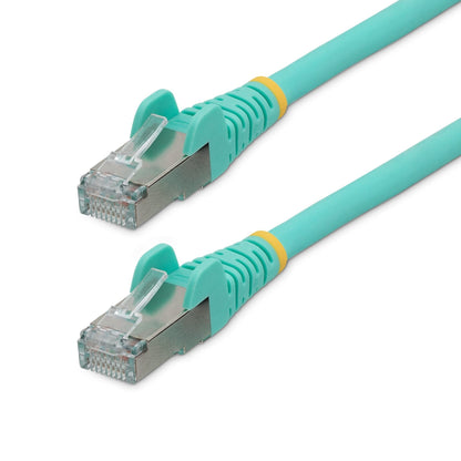 StarTech.com 5m CAT6a Snagless RJ45 Ethernet Aqua Cable with Strain Reliefs - ONE CLICK SUPPLIES