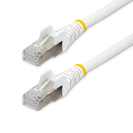 StarTech.com 5m CAT6a Snagless RJ45 Ethernet White Cable with Strain Reliefs - ONE CLICK SUPPLIES