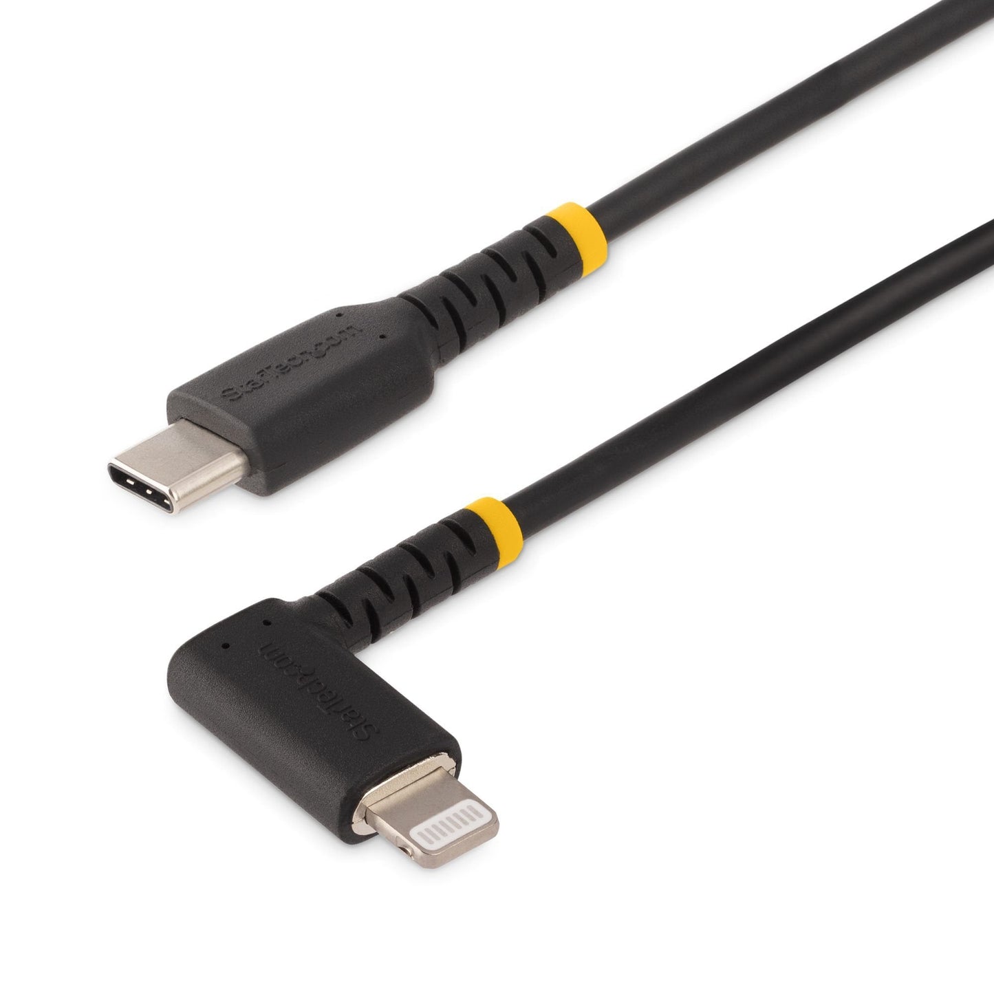 StarTech.com 1m USB C to Lightning Angled Black Cable - ONE CLICK SUPPLIES