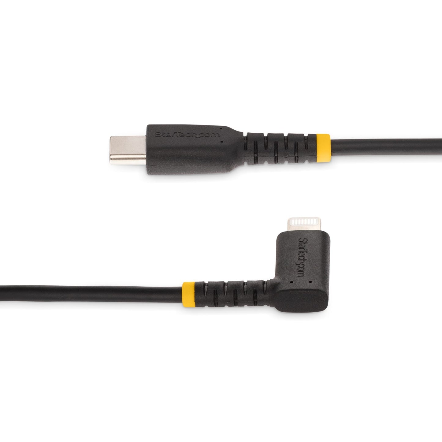 StarTech.com 2m USB C to Lightning Angled Black Cable - ONE CLICK SUPPLIES