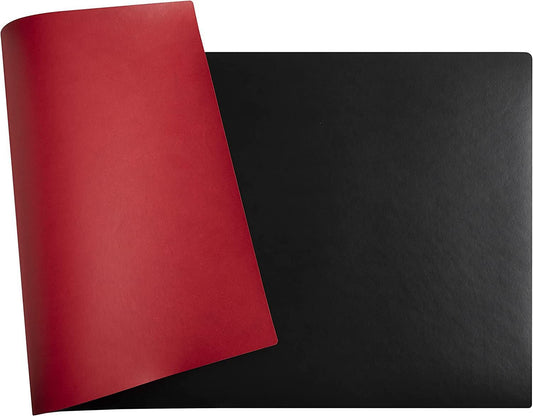 Exacompta Home Office Desk Mats 35x60cm Black/Red 29121E - ONE CLICK SUPPLIES