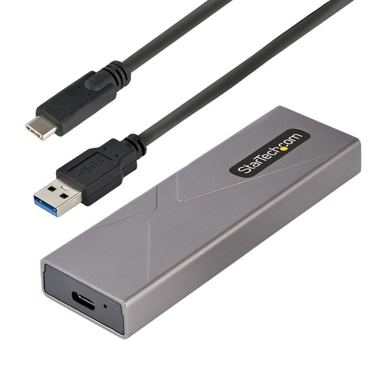 StarTech.com USB-C 10Gbps to M.2 NVMe or M.2 SATA SSD Enclosure Tool-free - ONE CLICK SUPPLIES