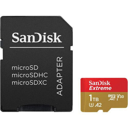 SanDisk Extreme 1TB Class 3 UHS-I MicroSDXC Memory Card and Adapter - ONE CLICK SUPPLIES