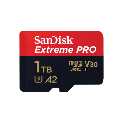 SanDisk Extreme PRO 1TB MicroSDXC UHS-I Class 10 Memory Card and Adapter - ONE CLICK SUPPLIES