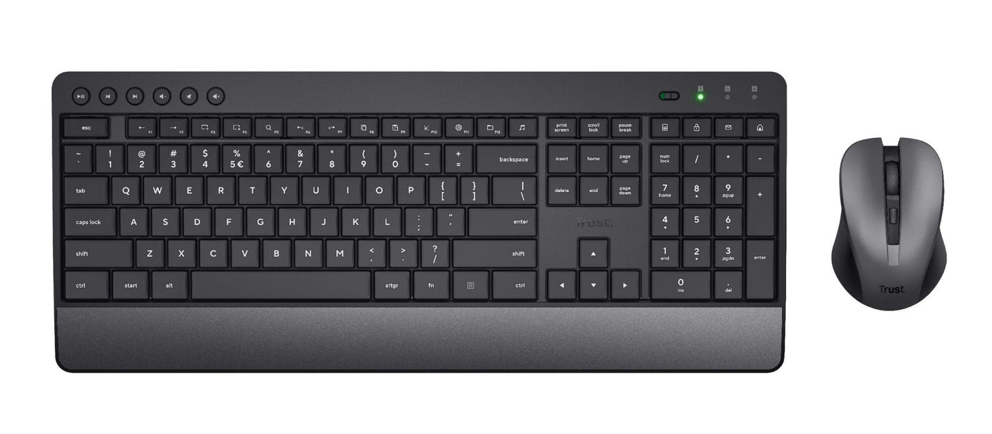 Trust Trezo Comfort Wireless Keyboard and Mouse - ONE CLICK SUPPLIES