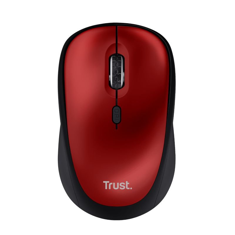 Trust Yvi Plus 1600 DPI Optical RF Wireless Optical Red Eco Mouse - ONE CLICK SUPPLIES