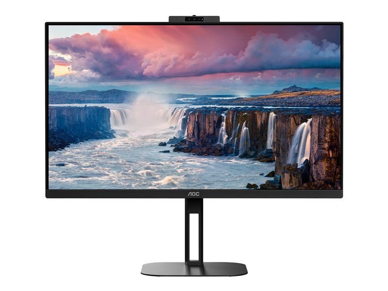 AOC V5 Q27V5CW 27 Inch 2560 x 1440 Pixels Quad HD IPS Panel HDMI DisplayPort USB-C LED Monitor - ONE CLICK SUPPLIES