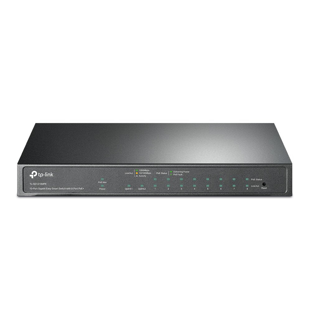 TP-Link 10-Port Gigabit Easy Smart Switch with 8-Port PoE Plus - ONE CLICK SUPPLIES