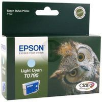 Epson T0795 Owl Light Cyan High Yield Ink Cartridge 11ml - C13T07954010 - ONE CLICK SUPPLIES