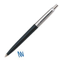 Parker Jotter Ballpoint Pen Black/Chrome Barrel Blue Ink - 1953207 - ONE CLICK SUPPLIES