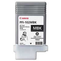 Canon PFI102MBK Matte Black Standard Capacity Ink Cartridge 130ml - 0894B001 - ONE CLICK SUPPLIES