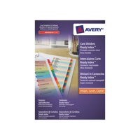 Avery Readyindex Divider 1-20 A4 Punched 190gsm Card White with Coloured Mylar Tabs 01966501 - ONE CLICK SUPPLIES