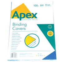 ValueX Binding Cover Leathergrain A4 250gsm Blue (Pack 100) 6501101 - ONE CLICK SUPPLIES