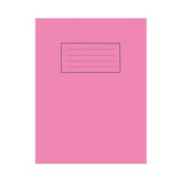 Silvine 9x7 inch/229x178mm Exercise Book Plain Pink 80 Pages (Pack 10) - EX112 - ONE CLICK SUPPLIES