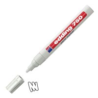 edding 750 Paint Marker Bullet Tip 2-4mm Line White (Pack 10) - 4-750049 - ONE CLICK SUPPLIES