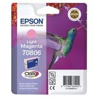 Epson T0806 Hummingbird Light Magenta Standard Capacity Ink Cartridge 7ml - C13T08064011 - ONE CLICK SUPPLIES