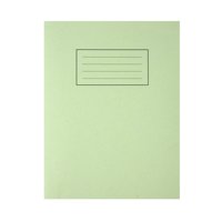 Silvine 9x7 inch/229x178mm Exercise Book Ruled Green 80 Pages (Pack 10) - EX102 - ONE CLICK SUPPLIES