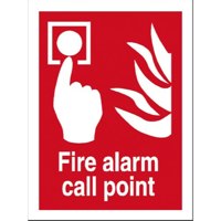 Stewart Superior Fire Alarm Call Point Sign 150x200mm - FF073SAV-150X200 - ONE CLICK SUPPLIES