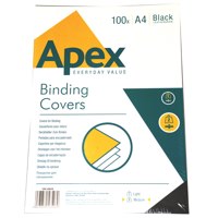 ValueX Binding Cover Leathergrain A4 250gsm Black (Pack 100) 6501001 - ONE CLICK SUPPLIES