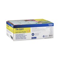 Brother Yellow Toner Cartridge 1.5k pages - TN320Y - ONE CLICK SUPPLIES