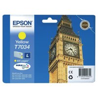 Epson T7034 Big Ben Yellow Standard Capacity Ink Cartridge 10ml - C13T70344010 - ONE CLICK SUPPLIES