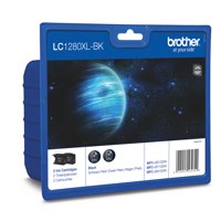 Brother Black High Capacity Ink Cartridge Twinpack 2 x 55ml (Pack 2) - LC1280XLBK - ONE CLICK SUPPLIES