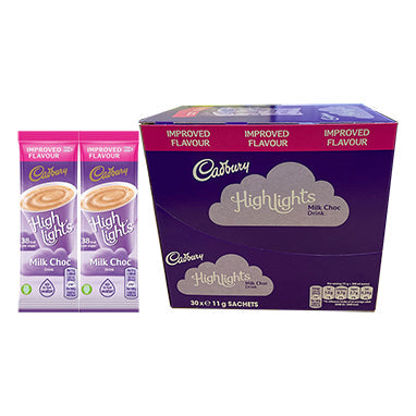 Cadbury Highlights Hot Chocolate Instant Sticks 11g (Pack of 30) - ONE CLICK SUPPLIES