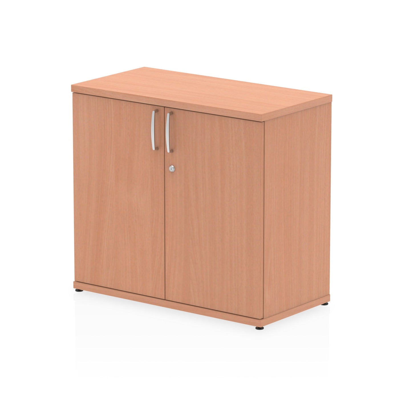 Dynamic Impulse 600mm Deep Desk High Cupboard Beech I000062 - ONE CLICK SUPPLIES